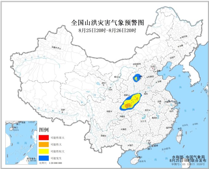 山洪灾害预警：川渝陕豫发生山洪灾害可能性大