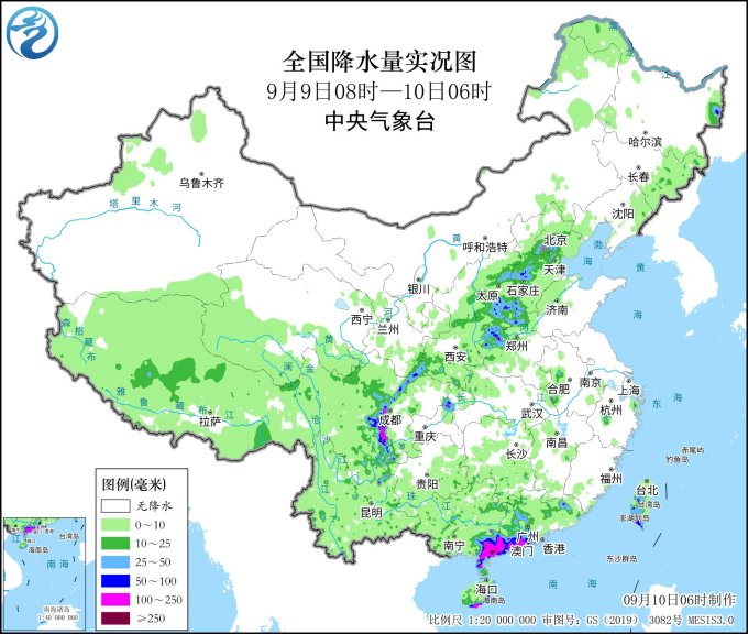 广西广东仍有暴雨到大暴雨 西南至江淮将有强降雨